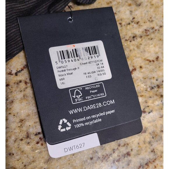 New! Dare 2B Womens Size 14 Pedal Through It Marl Lightweight Jersey DWT627 - Picture 13 of 16